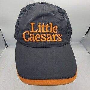 Little Caesars Black Orange Adjustable Baseball Cap Work Wear Pizza Casual